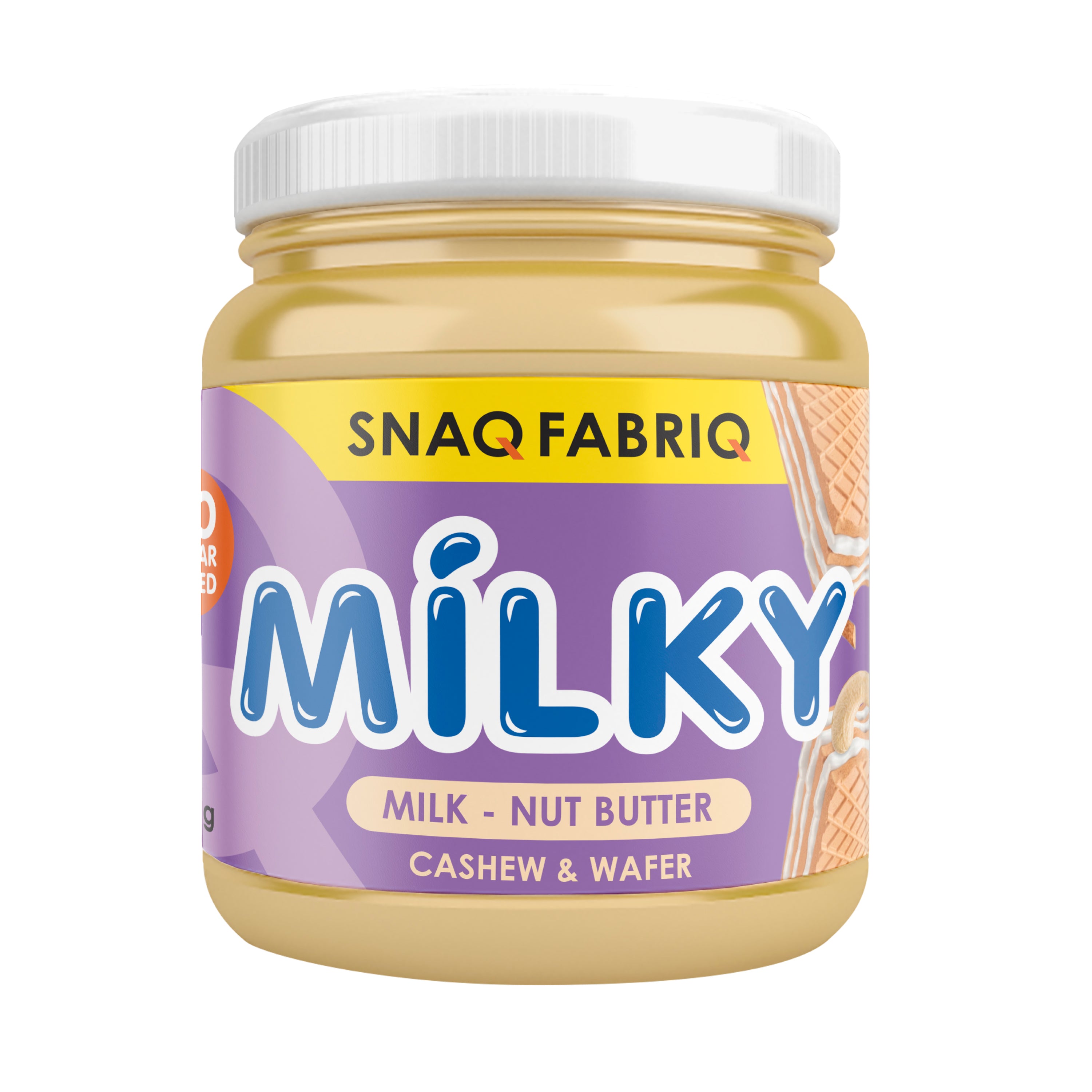 Snaq Fabriq Milky Milk-Nut Butter with Cashew & Wafer 250g