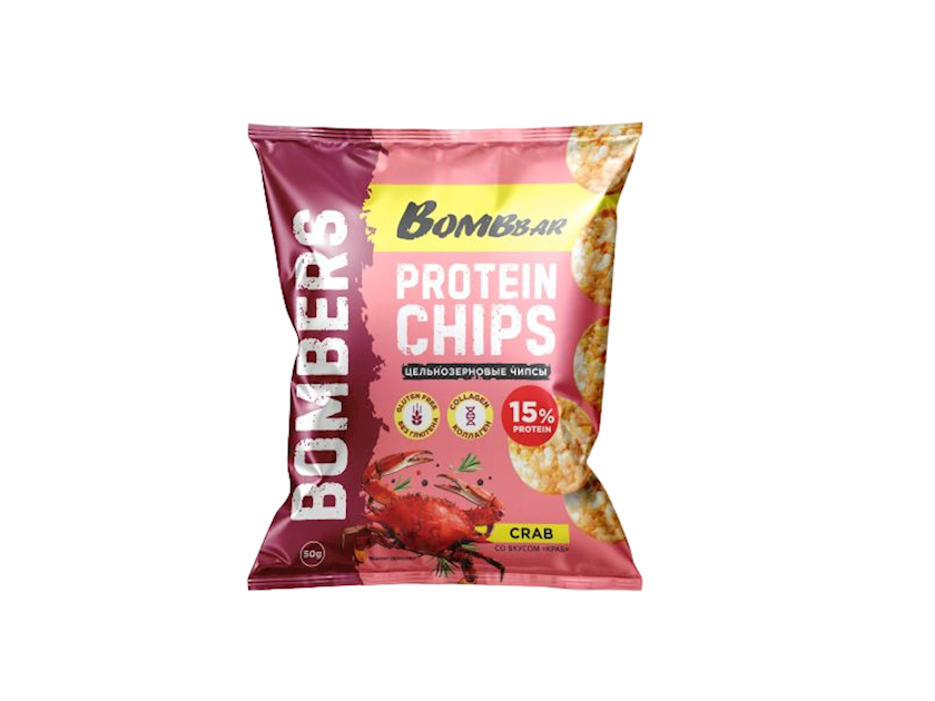 Bombbar protein Chips Crab