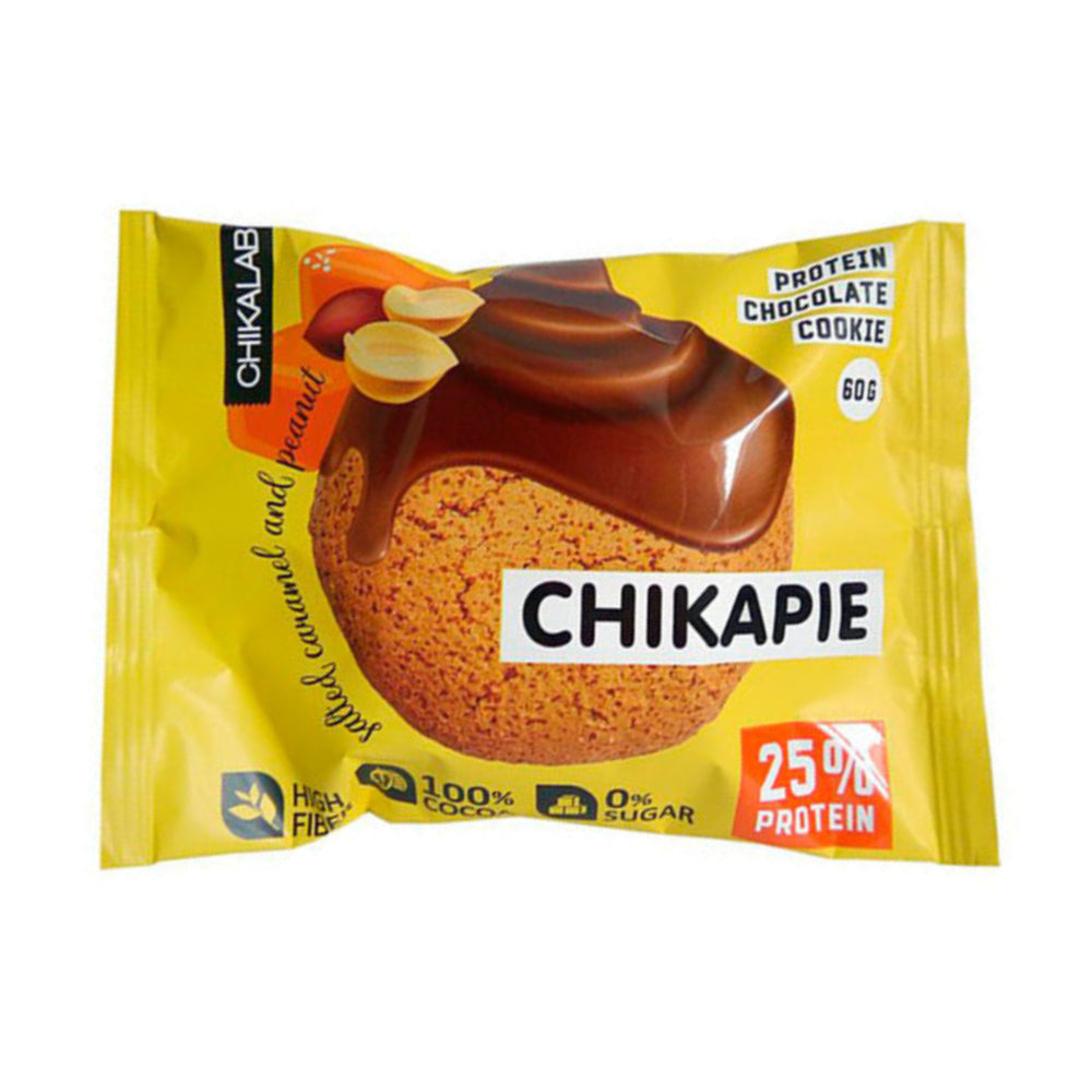 CHIKALAB Chikapie Chocolate Covered Cookie with filling 60g Peanut