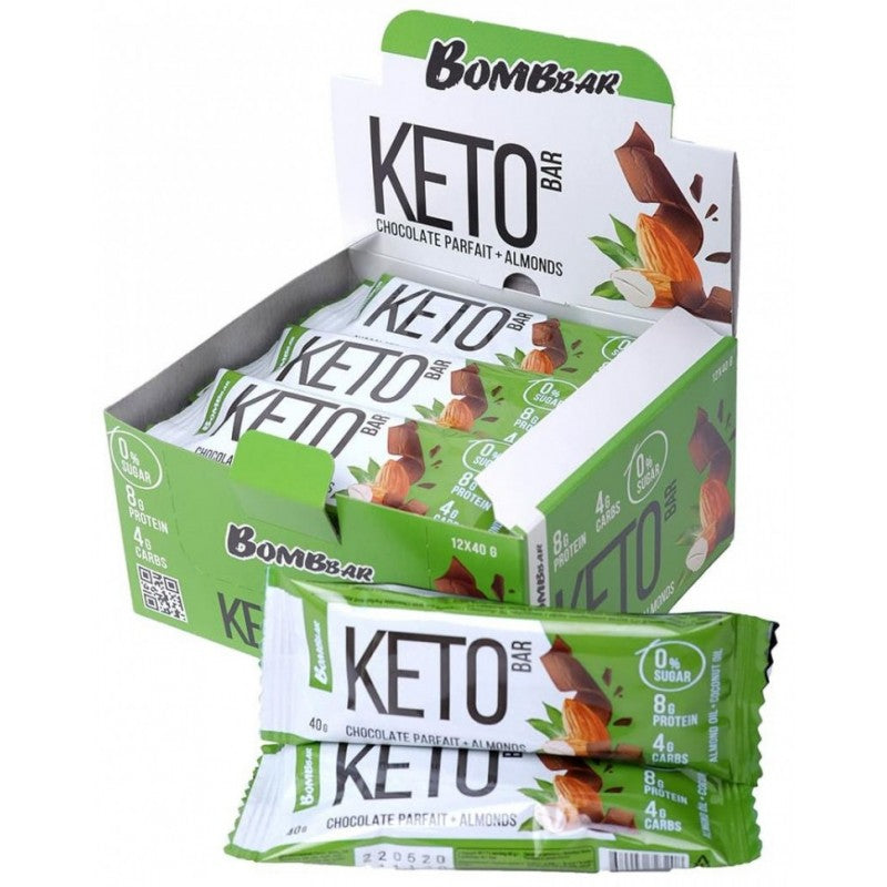 Bombbar Keto Bar 40G Chocolate Parfait & Almonds