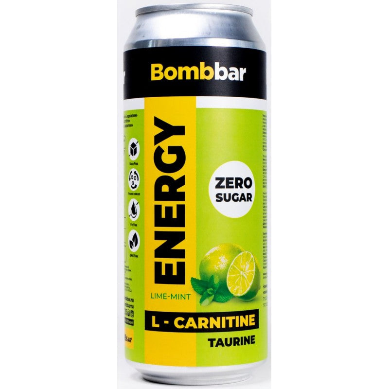 Bombbar Energy Drink 500ML Lime & Mint