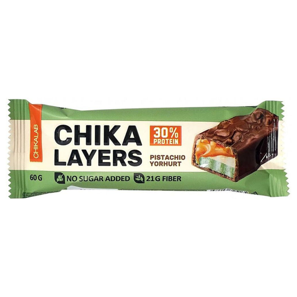 Chika Layers Five Layers Protein Bar with Filling Pistachio Yogurt 60g