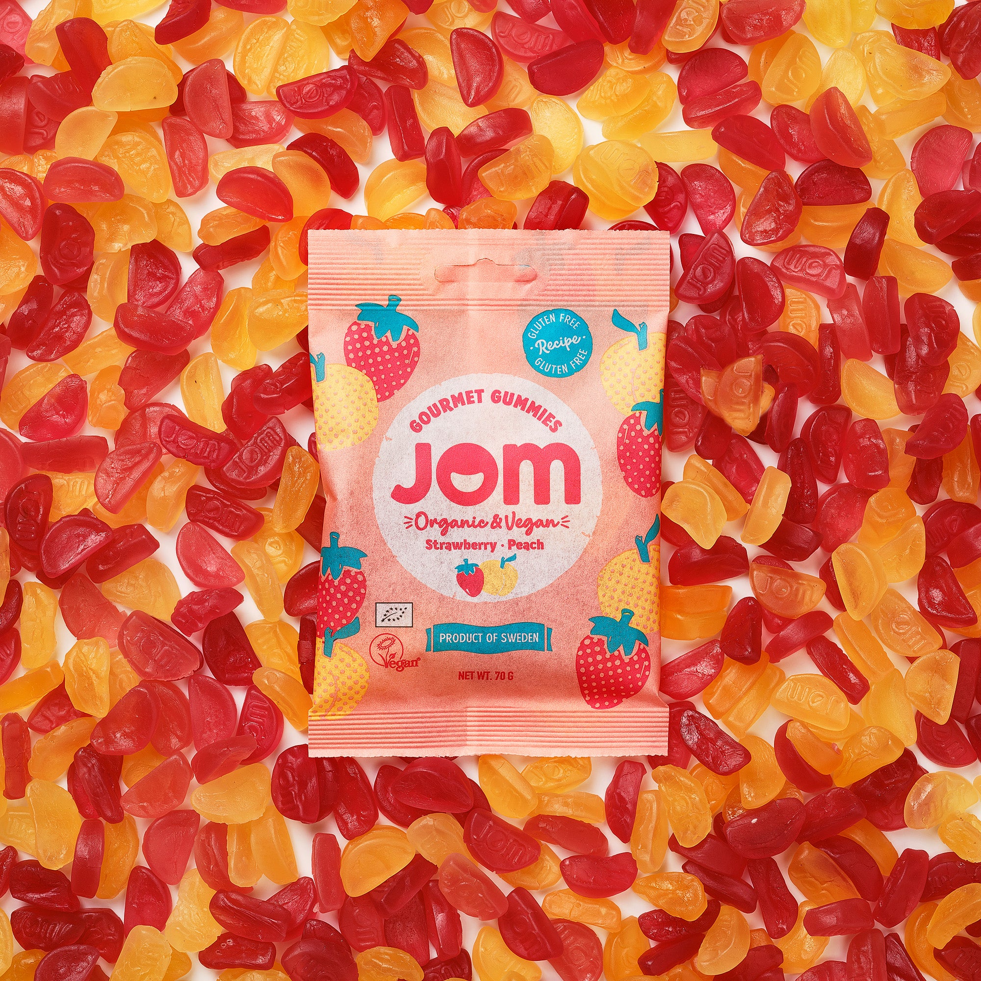 JOM STRAWBERRY & PEACH 70g