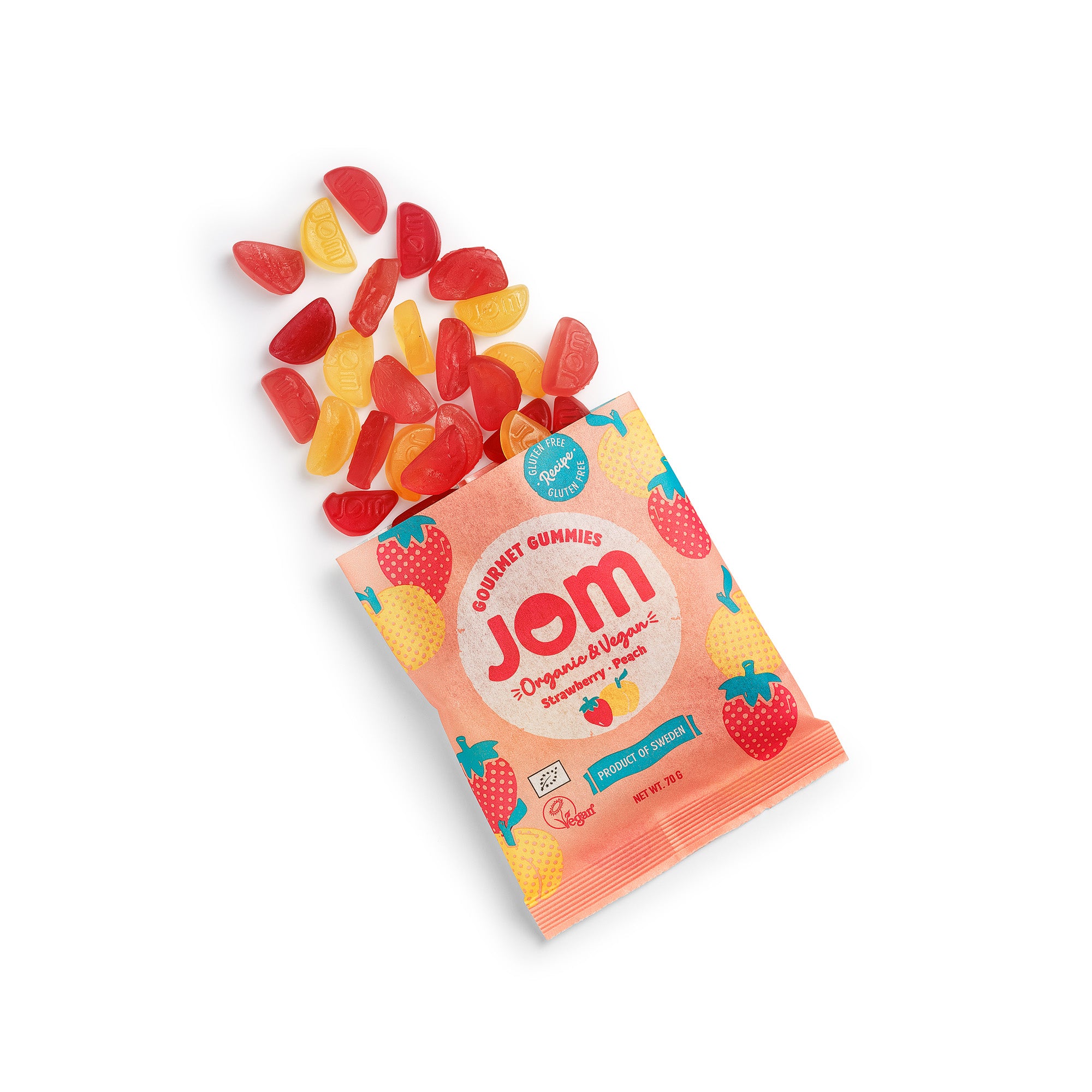 JOM STRAWBERRY & PEACH 70g