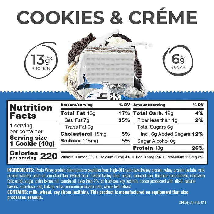 Power Crunch Cookies and Creme