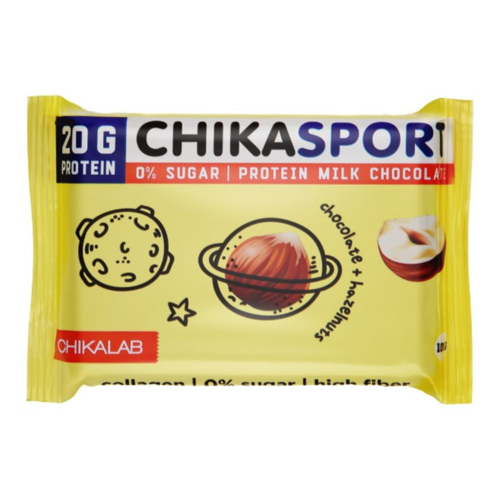 Chika Sport - Milk Protein Chocolate with Hazelnuts