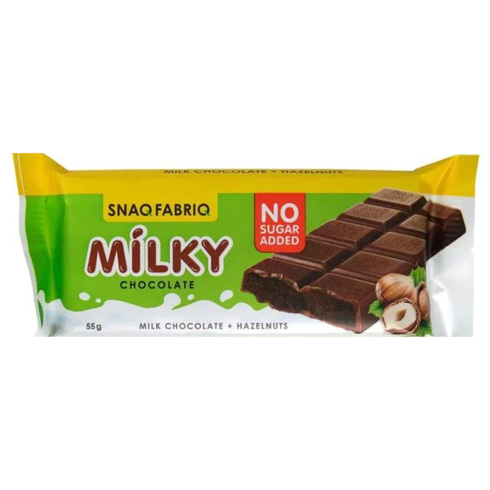 Snaq Fabriq - Milky Chocolate Bar with Hazelnuts